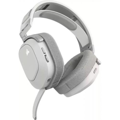 Casti cu microfon Corsair HS80 MAX WIRELESS, Multi-platform Gaming, 20Hz-40Khz, 32ohm, 116db, driver 50mm, autonomie baterie de pana la 24 de ore, alb - Img 3
