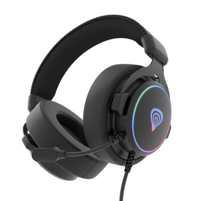 Casti gaming cu fir Genesis Neon 764, sunet 7.1 Surround, microfon, impendanta 32 ohm, frecventa raspuns 20 - 20.000 Hz, lungime cablu 220 cm, iluminare RGB, frecventa raspuns microfon 100 - 10000 Hz, sensibilitate microfon -42dB, impendanta microfon - Img 9