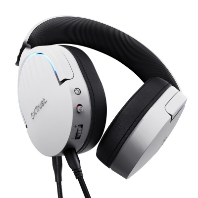 Casti gaming TrustGXT 490P Fayzo cu fir, interfata USB 2.0, frecventa de raspuns 20 Hz - 20.000 Hz, sensivitate 100 dB, alb - Img 3