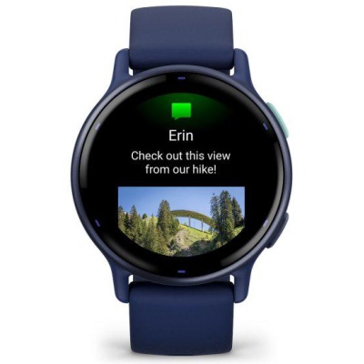 Ceas smartwatch Garmin vívoactive 5 Blue/Blue Metal - Img 2