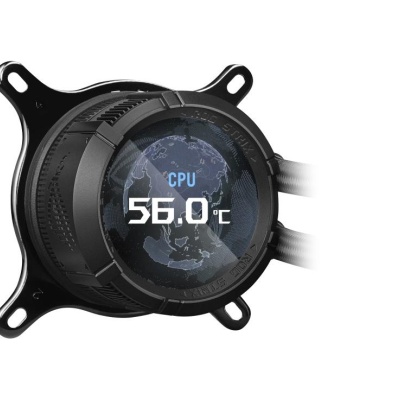 Cooler CPU ASUS ROG Strix LC III 360 ARGB LCD BLACK 3x Fan Slots 120mm, Speed: 800-2200 RPM, 36dB, Intel: LGA 1700, 1200, 115x, AMD: AM5,AM4 - Img 7