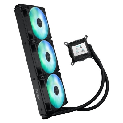 Cooler Procesor ASUS PRIME LC 360 LCD ARGB NEGRU, marime radiator 360mm, 3 ventilatoare ARGB, Viteza ventilatoare 2200 RPM +/- 10%, Suport AMD: AM4, AM5, suport INTEL: LGA 1851/115x/1200/1700, Airflow: 75.7 CFM, Nivel de zgomot ventilatoare: 37.6dBA - Img 6