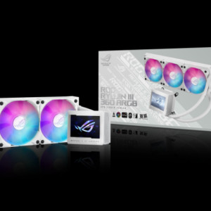 CPU COOLER ASUS ROG RYUJIN III 360 ARGB WHITE Water Block Water block dimention: 89 x 91 x 101 mm Block Material (CPU Plate): Copper Embedded FAN: YES - Speed: 5100 RPM +/- 10% - Air Pressure: 5.53 mmH2O - Air Flow: 21.08 CFM Pump Pump Solution: 8th gen