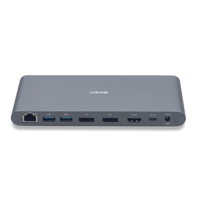 Dock Laptop Lindy USB 3.2 Type C, 5k DP, PD 3.0 100W, Gigabit, SD, MicroSD, Audio - Img 2