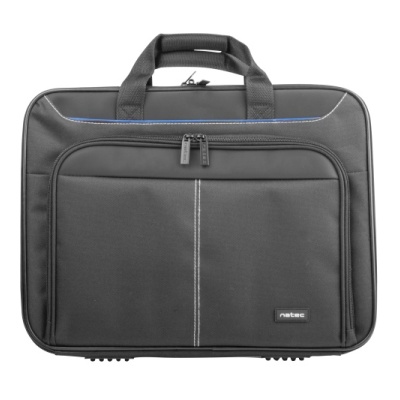 Geanta laptop Natec Doberman, compatibilitate dimensiune laptop 15.6"-16", 2 compartimente, material Polyester 600D, negru