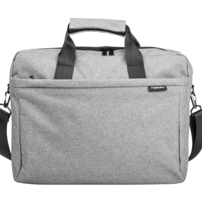 Geanta laptop Natec Mustela, compatibilitate dimensiune laptop 15.6", 3 compartimente, material Polyester 600D, gri