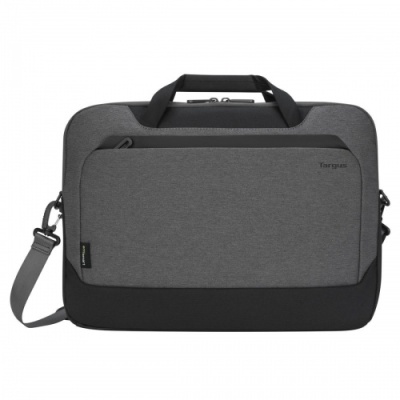 Geanta laptop slim Targus Cypress, EcoSmart, pentru laptopuri de 15.6" sau mai mici, material ECO 300, dimensiuni: 42 x 4.5 x 35 cm, dimensiune compartiment laptop: 38.7 x 26.5 x 2.5 cm, greutate 0.76 kg, gri - Img 3
