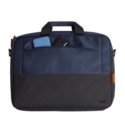 Geanta laptop Trust Lisboa, pentru laptopuri cu diagonala pana in 15.6",2 compartimente, material POM, RPET Polyester, RPET, volum 2.1 L, albastru - Img 8