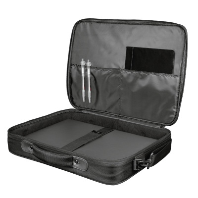 Geanta Trust Atlanta Recycled laptop bag 17.3" General Type of bag carry bag Number of compartments 2 Max. laptop size 17 " Max. weight 20 kg Height of main product (in mm) 340 mm Width of main product (in mm) 440 mm Depth of main product (in mm) 60 mm - Img 3