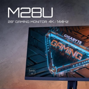 Gigabyte monitor gaming, M28U, diagonala: 28" IPS, rezolutie: 3840 x 2160 (UHD), luminozitate: 300 cd/m2 , contrast: 1000:1, unghi vizualizare: 178°, timp raspuns: 1ms, refresh rate: 144Hz, conectivitate: 2 x HDMI 2.1, 1 x Display port 1.4 , 1 x USB - Img 9