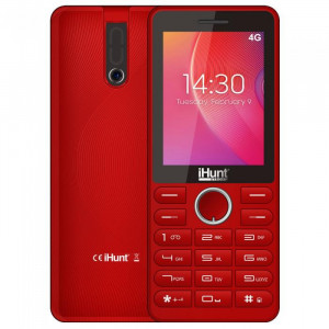 iHUNT i7 4G 2.4"/ Camera/ suport microSD(max 64GB)/ Bluetooth/ microUSB/ jack 3.5mm/ 2000mAh/ DualSIM/ Red