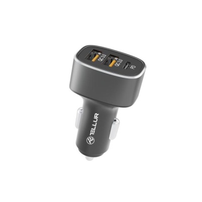 Incarcator auto Tellur FCC9 2x USB Type A QuickCharge 3.0, 1x USB Type C PowerDelivery, 56W - Img 6