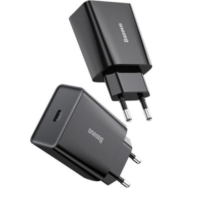 INCARCATOR retea Baseus Speed Mini, Quick Charge 20W, 1 x USB Type-C 5V/3A max, negru - Img 9