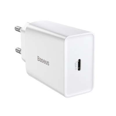 Incarcator retea Baseus Speed Mini, Quick Charge 20W, 1 x USB Type-C 5V/3.0A, alb - Img 3