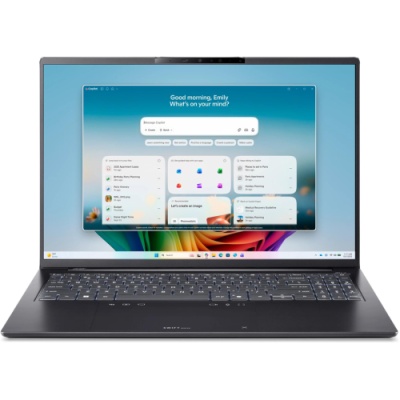 Laptop Consumer Acer Swift GO 16 AI OLED, cu procesor Intel Core Ultra 9 386H, 16'', OLED, 32 GB LPDDR5x, 1 TB, Intel, Windows 11 Home, 2 ani Garantie