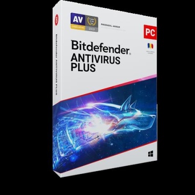 Licenta retail Bitdefender Antivirus Plus - protectie de bazapentru PC-uri Windows, valabila pentru 1 an, 3 dispozitive, new