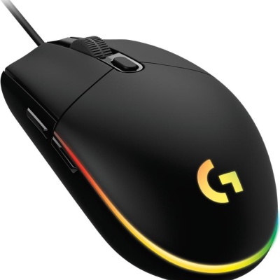 Logitech mouse cu fir G102 RGB, 6 butoane, 8000 dpi, senzor optic, USB, negru - Img 7