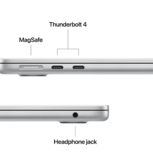 MacBook Air 13.6" Retina/Apple M4 (CPU 10-core, GPU 10-core, Neural Engine 16-core)/16GB/512GB - silver - INT KB (2025) 35W USB‑C - Img 3