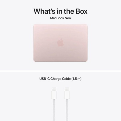 MacBook Neo 13" Retina/Apple A18 Pro (CPU 6-core, GPU 5-core, NeuralEngine16-core)/8GB/512GB - Touch ID - Blush - INT KB (No Adapter) - 2026 - Img 2