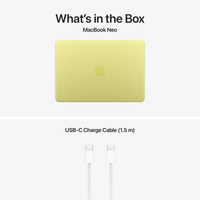 MacBook Neo 13" Retina/Apple A18 Pro (CPU 6-core, GPU 5-core, NeuralEngine16-core)/8GB/512GB - Touch ID - Citrus - INT KB (No Adapter) - 2026 - Img 3