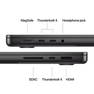 MacBook Pro 14.2"/Apple M4 (CPU 10-core, GPU 10-core, Neural Engine 16-core)/32GB/1TB - Space Black - INT KB (Cto from MCX04RO/A) - Img 10