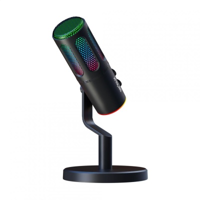Microfon Gaming de birou Serioux SU8, condenser, unidirectional, frecventa raspuns 20-20KHz, sensibilitate maxima -11DBFS la 80 dB SPL, rata de esantionare 48KHz, rata de biti 16/24bit, raport semnal zgomot 75dB, interfata 3.5mm si USB-C, putere intrare - Img 3