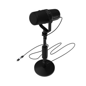 Microfon Genesis Radium 750D Studio USB/XLR stand, tip microfon cardioid, unidirectional, sensivitate microfon -54 dB, impendanta 600 Ohm, lungime cablu 200cm, negru