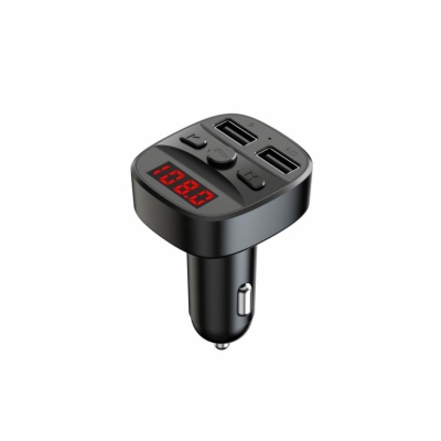 Modulator FM Serioux ABFM60, Bluetooth 5.0 , raza actiune de până la 5 m, voltaj intrare: 1x DC 12V/24V ,2 porturi USB: 1x USB DC5V 2.4A Max 1 x USB audio (pana la 32 GB), slot MicroSD (pana la 32 GB), format muzica: MP3/WMA/WAV, frecvența FM: 87.5MHz - - Img 3