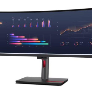 Monitor Lenovo ThinkVision P49w-30, 49'' IPS, DQHD (5120x1440), Anti- glare, 32:9, Curvature: 3800R, Brightness: 350 nits, Contrast ratio: 2000:1, Refresh Rate: 60Hz, Response time: 4 ms (Extreme mode) / 6 ms (Typical mode), Dot / Pixel Per Inch: 109 - Img 3