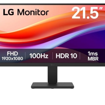Monitor LG 21.5" 22U401A-B.AEUQ, Diagonal (inch): 21.5, Diagonal (cm): 54, Aspect ratio: 16:9, Panel: VA, Resolution: 1920x1080, Refresh Rate: 100Hz, Response time GtG: 5ms, Brightness (max): 250 cd/m², Contrast (static) : 3000:1, Viewing angle: 178/178,