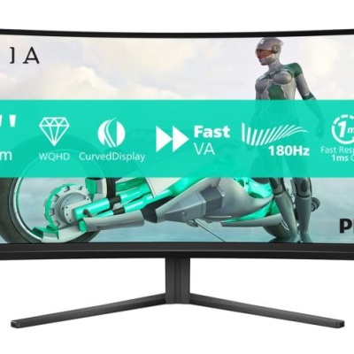 Monitor Philips 34" 34M2C3500L/00, Curvature: 1500R, Diagonal (inch): 34, Aspect ratio: 21:9, Panel: VA, Resolution: 3840x2160, Refresh Rate: 180Hz, Response time GtG: 1ms, Response time MPRT: 0.5ms, Contrast (static) : 4000:1, Contrast (dynamic): Mega - Img 8