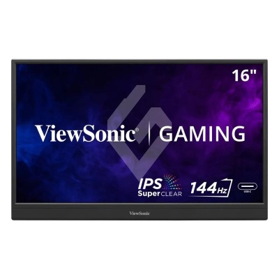 Monitor ViewSonic 15.6" VX1654, Diagonal (inch): 15.6, Diagonal (cm): 39, Aspect ratio: 16:9, Panel: IPS, Resolution: 1920x1080, Refresh Rate: 144Hz, Response time GtG: 4ms, Brightness (max): 250 cd/m², Contrast (static) : 800:1, Contrast (dynamic):