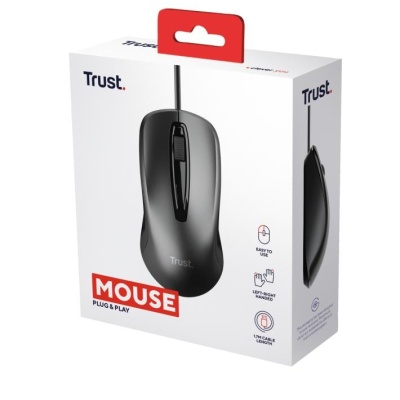 Mouse Trust cu fir, optic, rezolutie maxima 1200 DPI, negru - Img 9