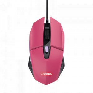 Mouse Trust GXT110W Felox cu fir, 6400 DPI, roz