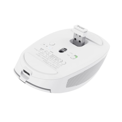 Mouse Trust Ozaa compact, rezolutie maxima 3200 DPI, interfata USB-A, USB-C, alb - Img 10