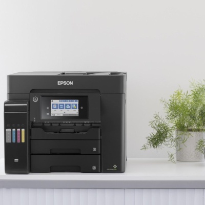 Multifunctional inkjet color CISS Epson L6550, dimensiune A4 (Printare, Copiere, Scanare, Fax), viteza 32 ppm alb-negru, 22ppm color, rezolutie 4800x2400 dpi, alimentare hartie 550 coli, scanner CIS rezolutie 1200x2400 dpi, ADF, fax memorie 550 pagini,