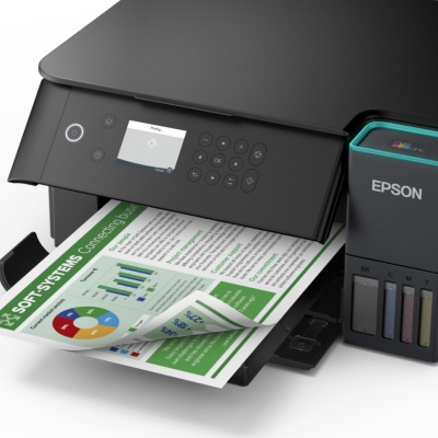 Multifunctional inkjet color Epson EcoTank CISS L6360, dimensiune A4 (Printare,Copiere, Scanare), printare borderless, viteza 33ppm alb-negru, 20ppm color, rezolutie 4800x1200 dpi, alimentare hartie 250 coli, duplex automat ,scanner CIS rezolutie - Img 4
