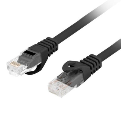 Patch cord Cat.6 UTP LSZH Cu 1,5 m negru, Fluke Passed