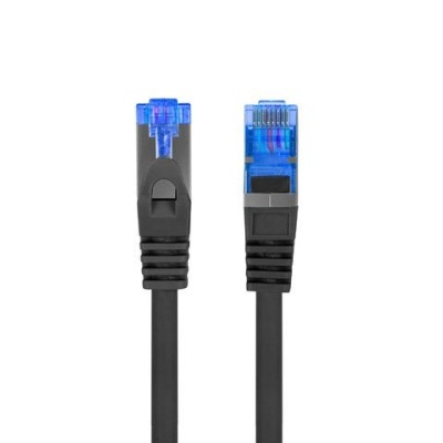Patch cord Cat.6A S/FTP LSZH CCA 3 m negru, Fluke Passed - Img 2