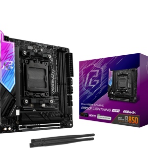 Placa de Baza ASROCK PHANTOM GAMING B850I LIGHTNING WIFI AM5, 2x DDR5, 1x HDMI 1x USB 3.2 Type-c, 1x PCIE 5.0 x16, 3x M.2, 2x SATA 6GB/s, Mini- ITX