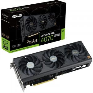 Placa Video ASUS PROART GEFORCE RTX 4070 SUPER 12GB GDDR6X 192bit, PCIE 4.0, 1x HDMI 3x DP