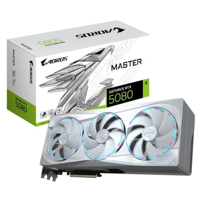 Placa Video GIGABYTE AORUS GEFORCE RTX 5080 MASTER ICE 16GB GDDR7 256 bit, PCIE 5.0, 3x DP 1x HDMI - Img 2
