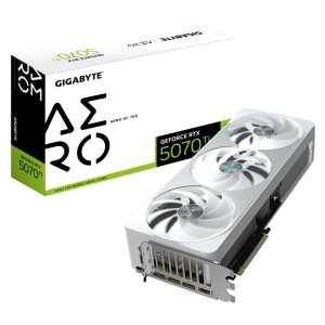 Placa Video GIGABYTE NVIDIA GEFORCE RTX 5070 TI AERO OC 16GB GDDR7 256 bit, PCIE 5.0, 3x DP 1x HDMI