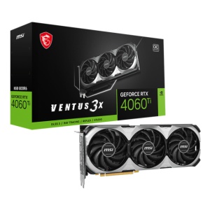 Placa Video MSI GEFORCE RTX 4060 TI VENTUS 3X E 8G OC GDDR6 128 bit, PCIE 4.0, 3x DP 1x HDMI