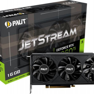 Placa Video PALIT GEFORCE RTX 4060 TI JETSTREAM 16GB GDDR6 128 bit PCIE 4.0, 3x DP 1x HDMI