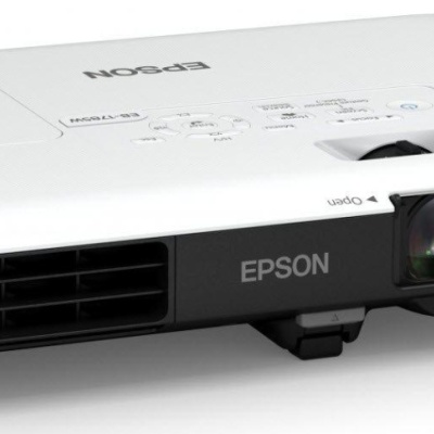 Proiector EPSON EB-1795F, 3LCD, RGB, Ultra portabil, 3200 lumeni, FHD 1920*1080, 16:9, 10000:1, lampa 4000 ore/ 7000 ore Eco mode, dimensiune maxima imagine 300", distanta maxima de proiectie 8.2 m, USB type A, USB type B, composit, VGA, HDMI, Miracast,