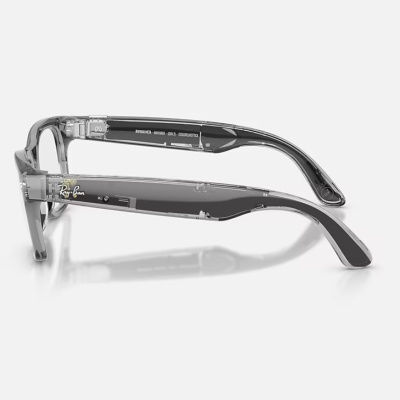Ray-Ban Meta Wayfarer Gen 2 High Bridge FIT Transparent Grey Clear/Sapphire Transitions 50 - Img 3