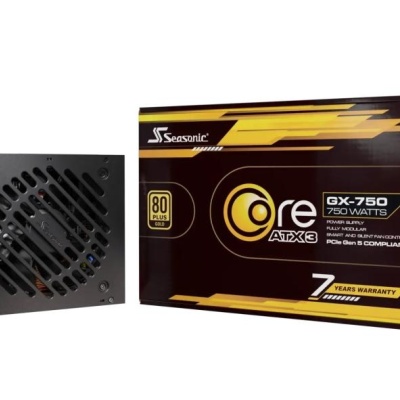 Seasonic SRP-CGX851-A5A32SF. Total power: 850 W, AC input voltage: 100 - 240 V, AC input frequency: 50/60 Hz. Cabling type: Fully-Modular. Purpose: PC, Power supply unit (PSU) form factor: ATX, 80 PLUS certification: 80 PLUS Gold. Product colour: Black,