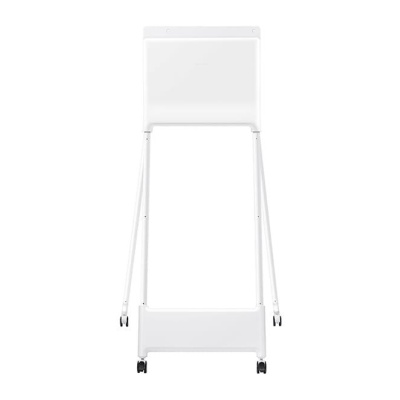 Stand mobil de podea Samsung, compatibil Samsung Flip 55", rotatie 90°, VESA 400x400, dimensiuni 835x1631.1x850.6mm, alb, garantie 3 ani