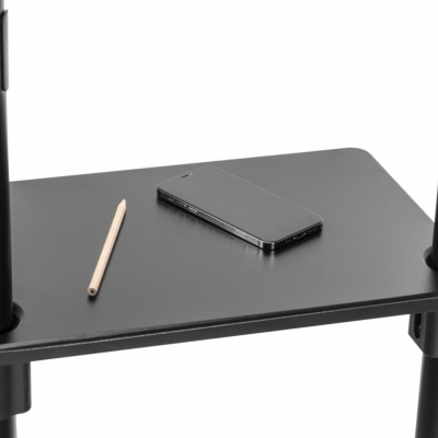 Stand TV mobil Serioux TV11-46TW, parti metalice: Cadru principal vertical, Brațele de prindere VESA, Placa de montaj TV, baza, fixarea se face cu ajutorul accesoriile incluse; dimensiuni: 920x702x1595mm, compatibilitate dimensiune ecran: 37"-70", - Img 4